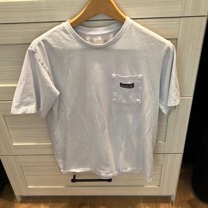 Patagonia men’s Responsibili-tee short sleeve T shirt size small color white